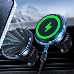 Lamicall for MagSafe Car Mount Charger - [2024 Cooling Fast Charging] 15W Wireless Car Charger - Hands Free Magnetic Car Phone Holder Charger Vent Only for iPhone 15 14 13 12 Pro Max Mag Safe Case