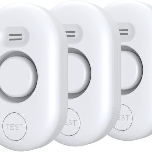 Water Leak Detector Sensor Alarm: Home Water Flooding Monitor Smart Sink Overflow Monitoring Adjustable Wet Moisture Alert Pipe Leakage Drip Detection Warning for Basement Floor 3Pack